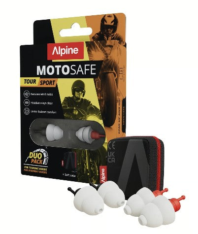 Alpine MotoSafe Pro Earplugs with mini grip
