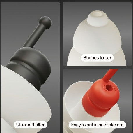 Alpine MotoSafe Pro Earplugs with mini grip