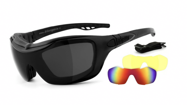 Helly Shades Bandit 2 smoke/laser red/xenolit®