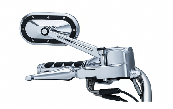 Kuryakyn, Heavy Industry Mirrors  - chrome/black (set)