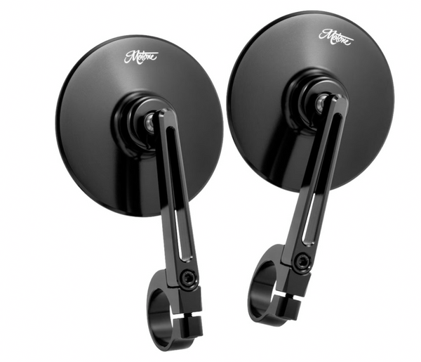 Motone, Billet Bar End Mirror - Black (set)