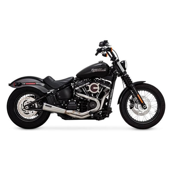 Vance & Hines Stainless Upsweep 2-Into-1 Exhaust System (Harley Dyna, Softail & Sportster) - Rocket Bobs Cycle Works