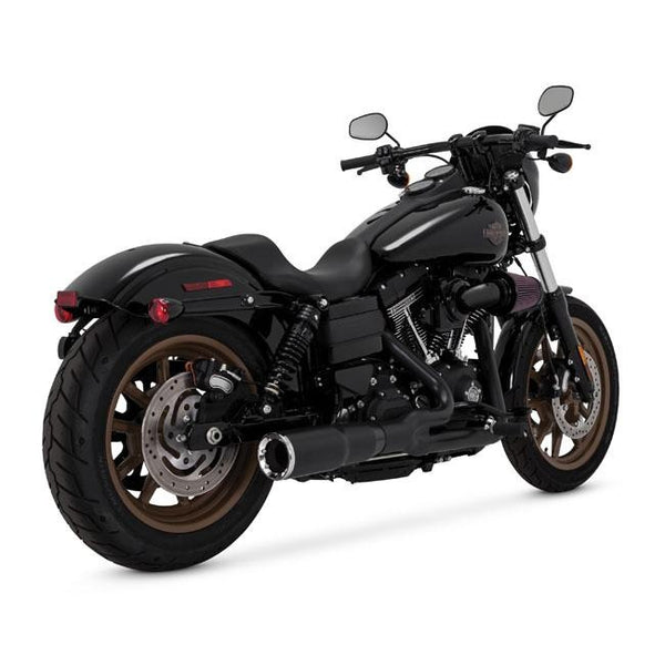 Vance & Hines Hi-Output 2-Into-1 Short Exhaust (Harley Dyna & Softail) - Rocket Bobs Cycle Works
