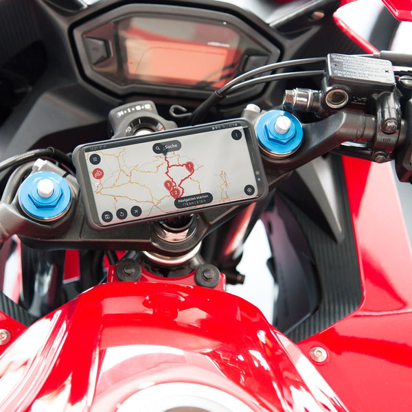 SP Connect Smartphone Moto Stem Mount for Clip-Ons - Rocket Bobs Cycle Works